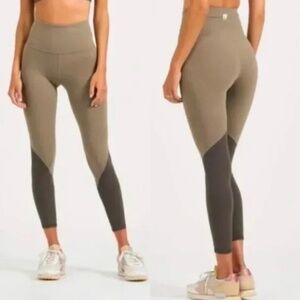 Vuori Colorblock Studio Leggings Oregano